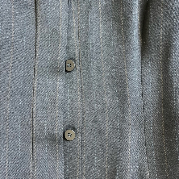 Giorgio Armani. Size 4. Wool coat. Navy, tan and brown - Picture 2 of 5